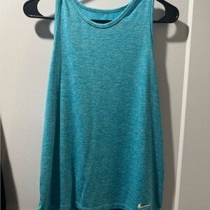 Nike High Neck Blue Tank Top